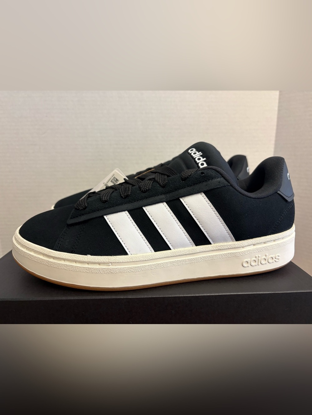 Adidas Grand Court Alpha 00s Men's Sneakers Size 10 Black White Shoes